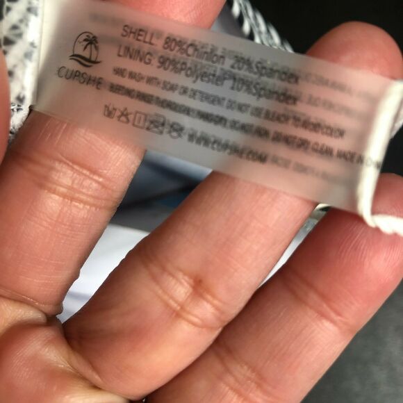 NWT Cupshe Women’s Falbala High Waist Striped Bikini Bottoms Size XS - Picture 7 of 8